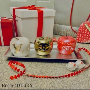 High Gloss Ceramic Showpiece Apples